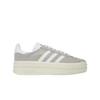 Baskets Gazelle Bold Gris Blanc Femme Gris-Two Cloud-White Core-White HQ6893