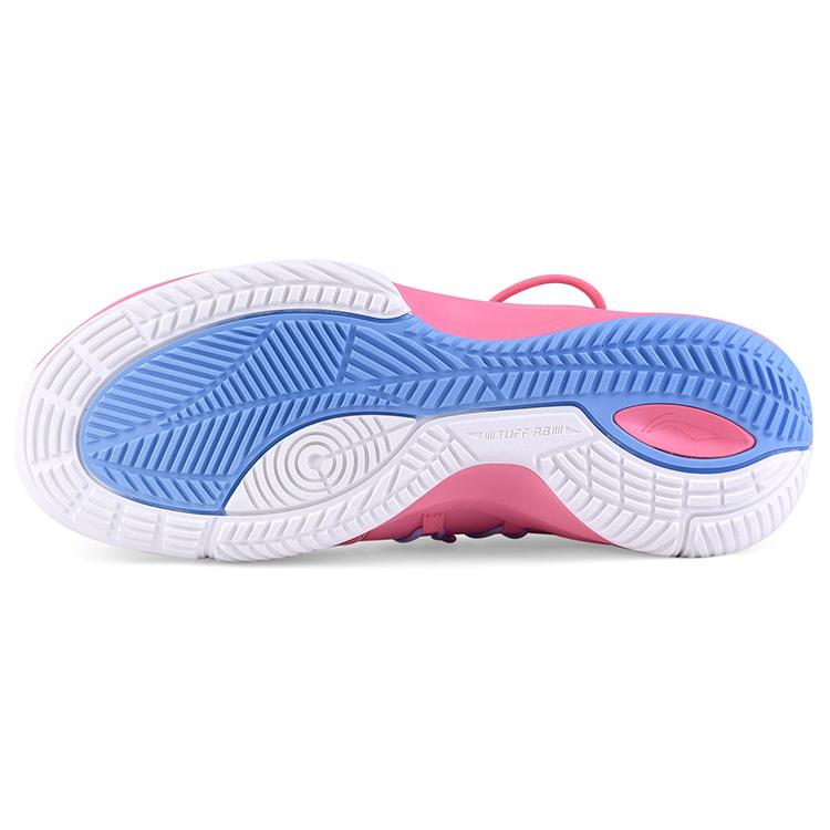 New LiNing SONIC 8 TD Team Edition Mid Top Performance Basketball Shoes Men's Pink White ABPQ011-7