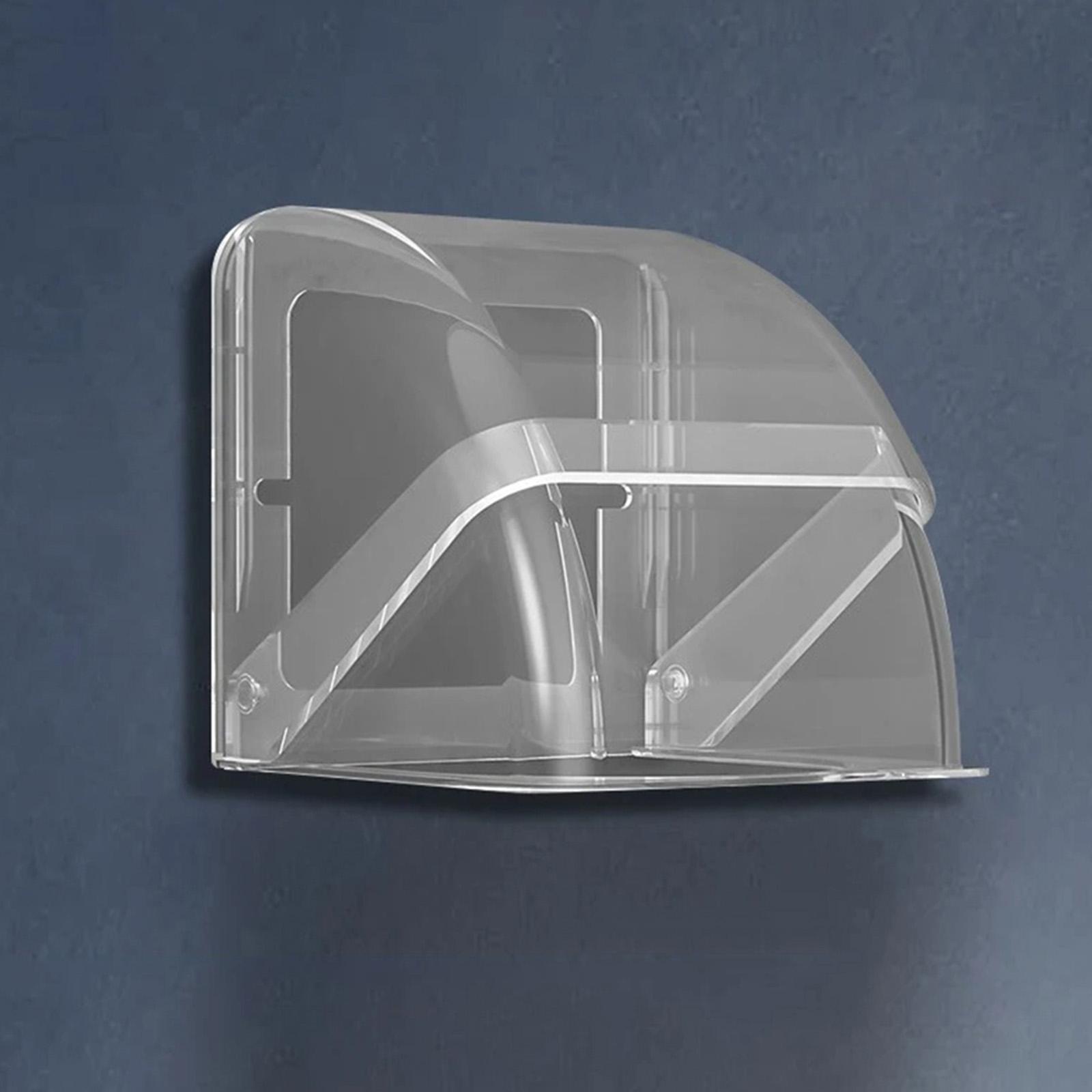 

1Pcs 86 Type Socket Box Waterproof Transparent Storage Box Outdoor Socket Box With Rain Cover PC Protection Cover Home Decor