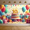 Backdrop Party Decorations Photo Booth Background For Birthday Party Celebration Anniversary Event