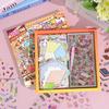 50 in 1 box Miniature scene landscape stickers three-dimensional house stickers toys girls  birthday gifts