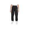 Logo Print Big Pocket Casual Pants Kids Bottoms Black DQ8143-010