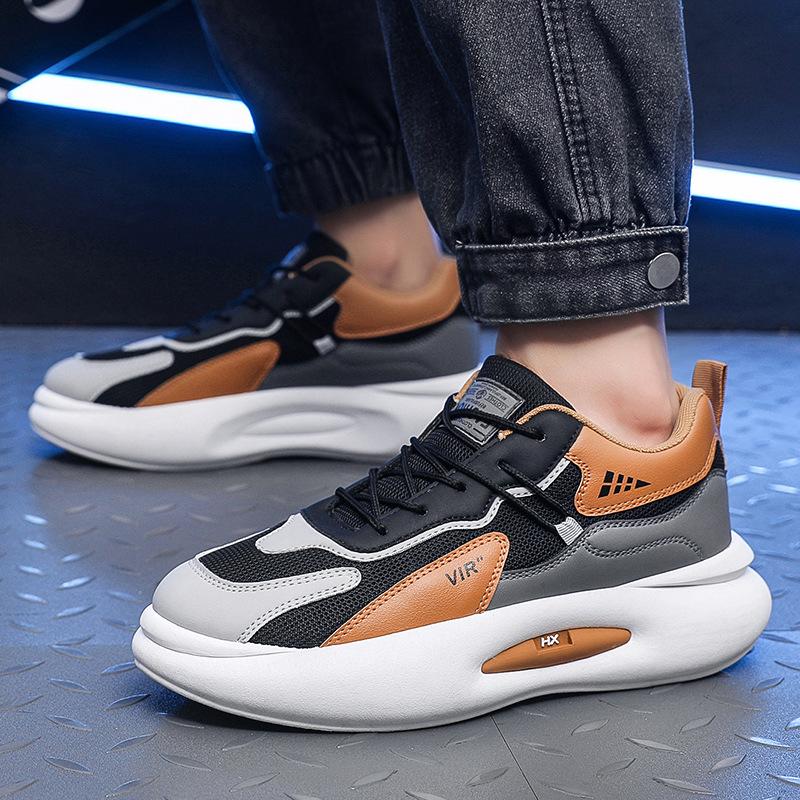 

Мужская обувь, повседневные мужские кроссовки на платформе, теннис, уличный бег, спортивная сетка, модные дизайнерские роскошные лоферы на плоской подошве, кожаные