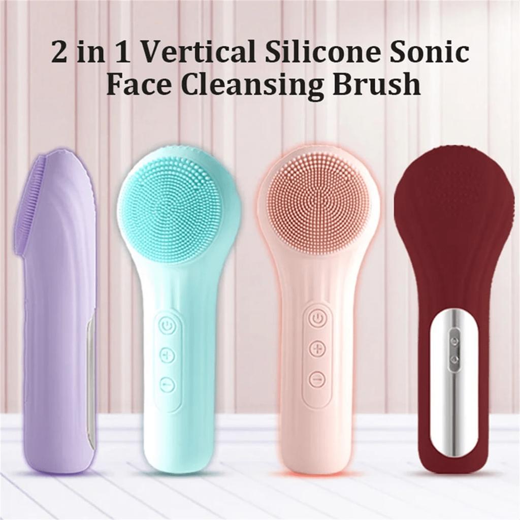 Waterproof Facial Cleansing Brush For Men & Women Rechargeable Exfoliating Electric Face Scrubber Cleanser Brush