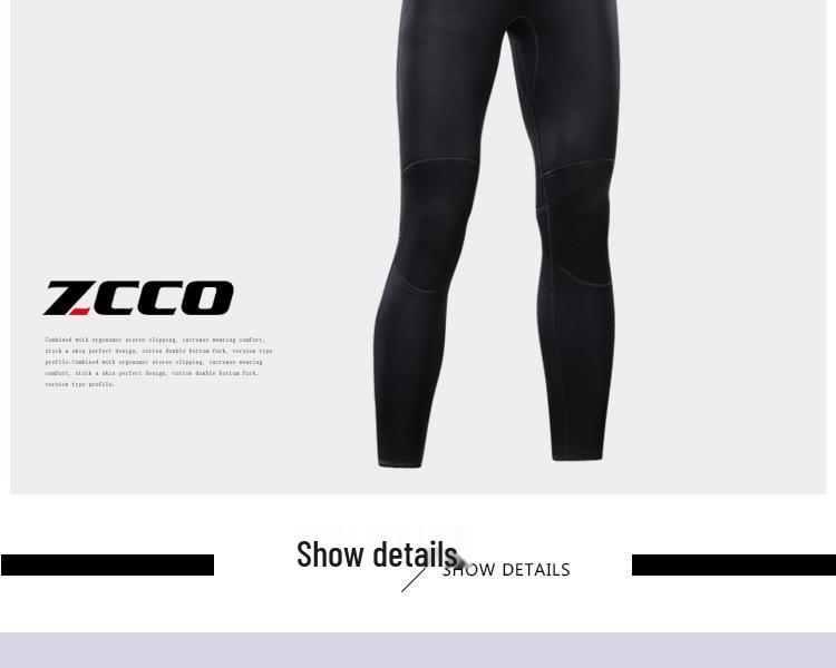 ZCCO Men's 3mm Neoprene Wetsuit for Swimming, Diving, and Surfing