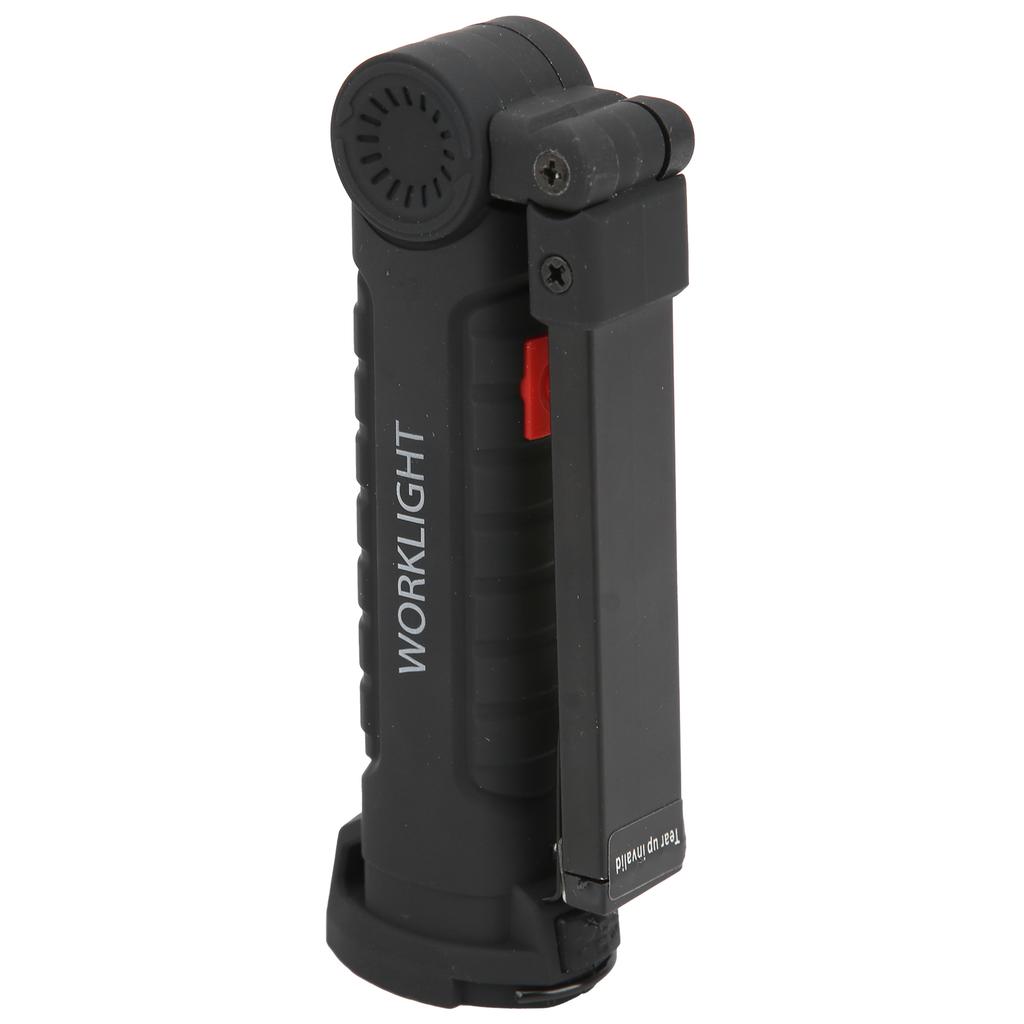 Linterna USB recargable, luz de trabajo plegable multifuncional, linterna LED COB para acampar