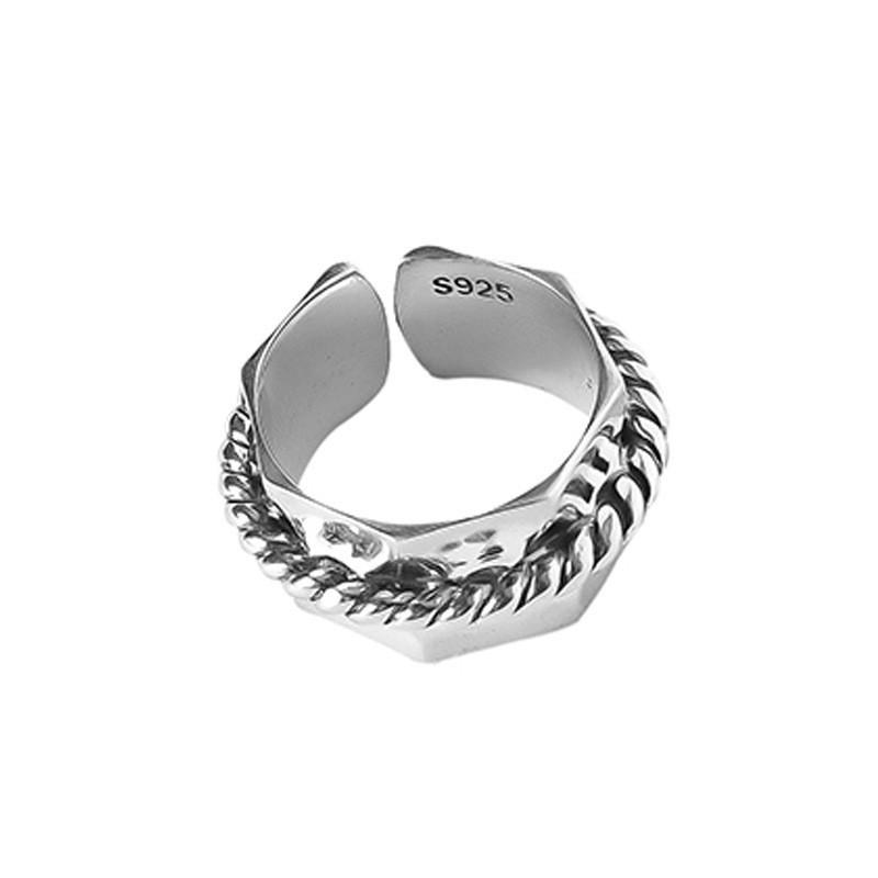 Elegant Hollow Out Design Vintage 925 Sterling Silver Ring For Women Trendy