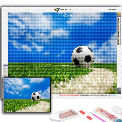 Zestaw do haftu krzyżykowego DIY diamentowy haft piłka nożna sport diamentowy malowanie Home Decor