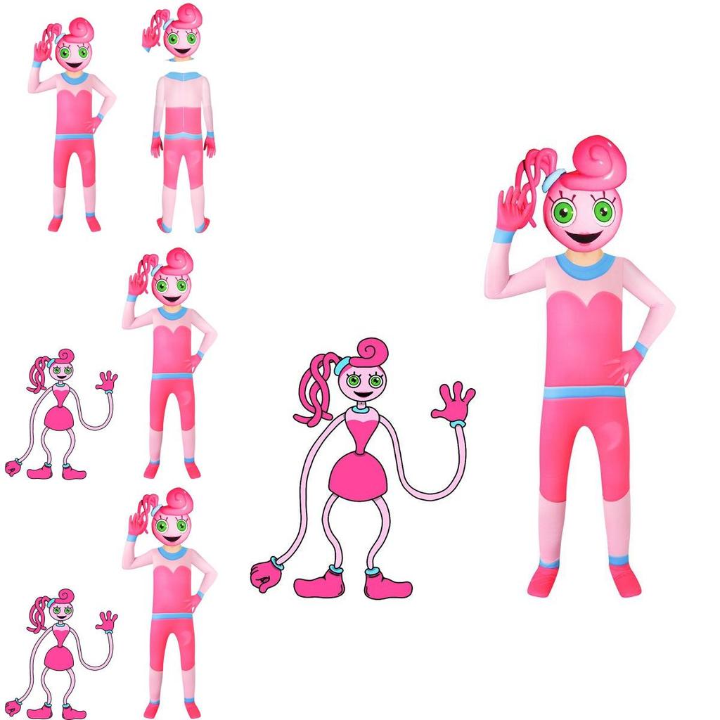 Playful Poppy Playtime Mommy Cosplay Costume For Kids Perfect For Halloween And Carnivals