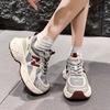 Popular women's shoes platform dad shoes women's height increase 2025 new versatile casual and thin soft-soled breathable sports shoes