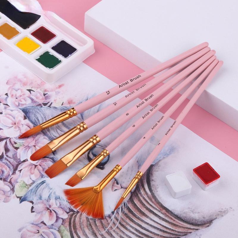 Rosa Set di pennelli per trucco 14 pezzi T495