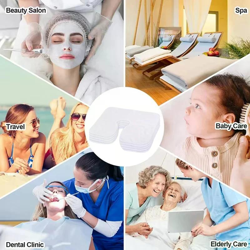 Mikrofaser Kopfpolster Handtücher U-förmige Gesichtskissenbezüge Verdicktes Kopfstützenkissen Gesichtspflege Beauty SPA Massagezubehör