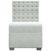 Maison Exclusive - Sommier à lattes de lit et matelas Gris clair 100x200cm Velours