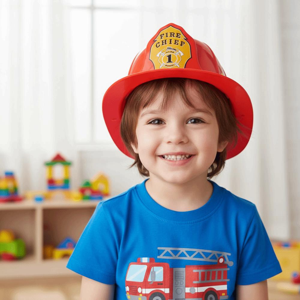 Adjustable Simulation Fireman Hat Fireman Hat Fireman Hat Toy Fireman Safety Helmet Kids Toys