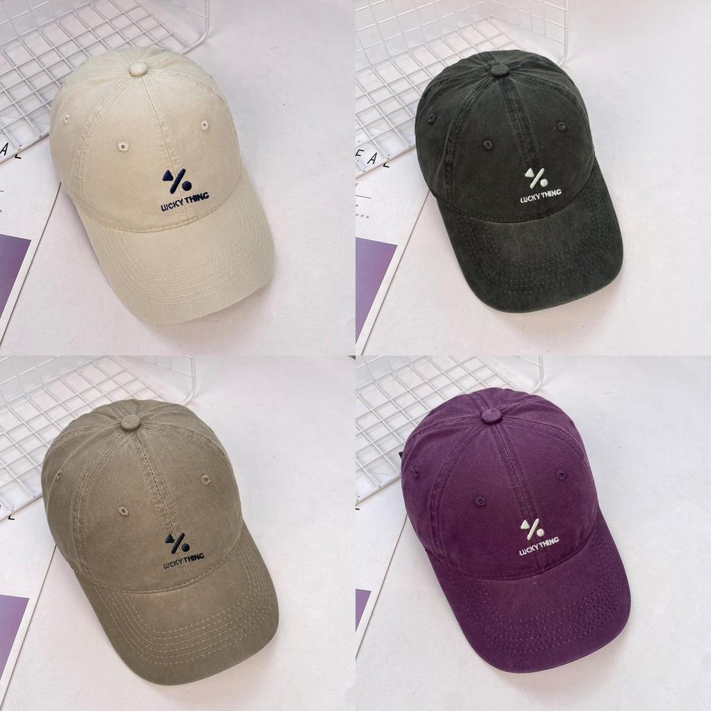 Geometric Symbols Embroidery Vintage Cotton Baseball Hats Summer Breathable