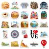50Pcs Turkish Travel Diary Graffiti Stickers Outdoor Scenery Cartoon Decal Diy Luggage Phone Guitar Scrapbook Waterproof Sticker