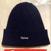 [USED] Supreme 24SS Overdyed Beanie Navy