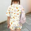 Kids Casual Short Sleeve Top and Shorts Set Animal Print Lightweight Breathable Soft Fabric Comfortable Fit Summer Outfit for Boys and Girls