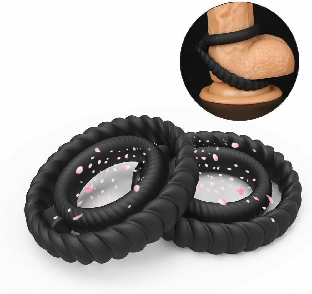 Male Pleasure Couples Erection Penis Ring Sex Penis Ring Cock Ring Adjustable Rubber Penis Ring for Male Sensual Pleasure