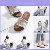 Damen-Sandalen im koreanischen Stil: Bequeme Flip-Flops zum Hineinschlüpfen in schicken Farben