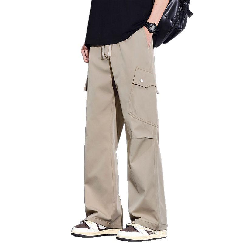Retro tooling paratrooper pants for men and women, new early autumn thin loose casual tooling trousers