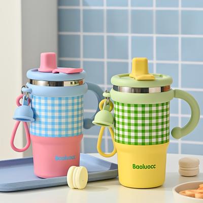 Elegante Caneca Térmica de Café para 2025, Ideal para Estudantes, Apresenta Grande Capacidade, Alça e Canudo, Perfeita para Levar