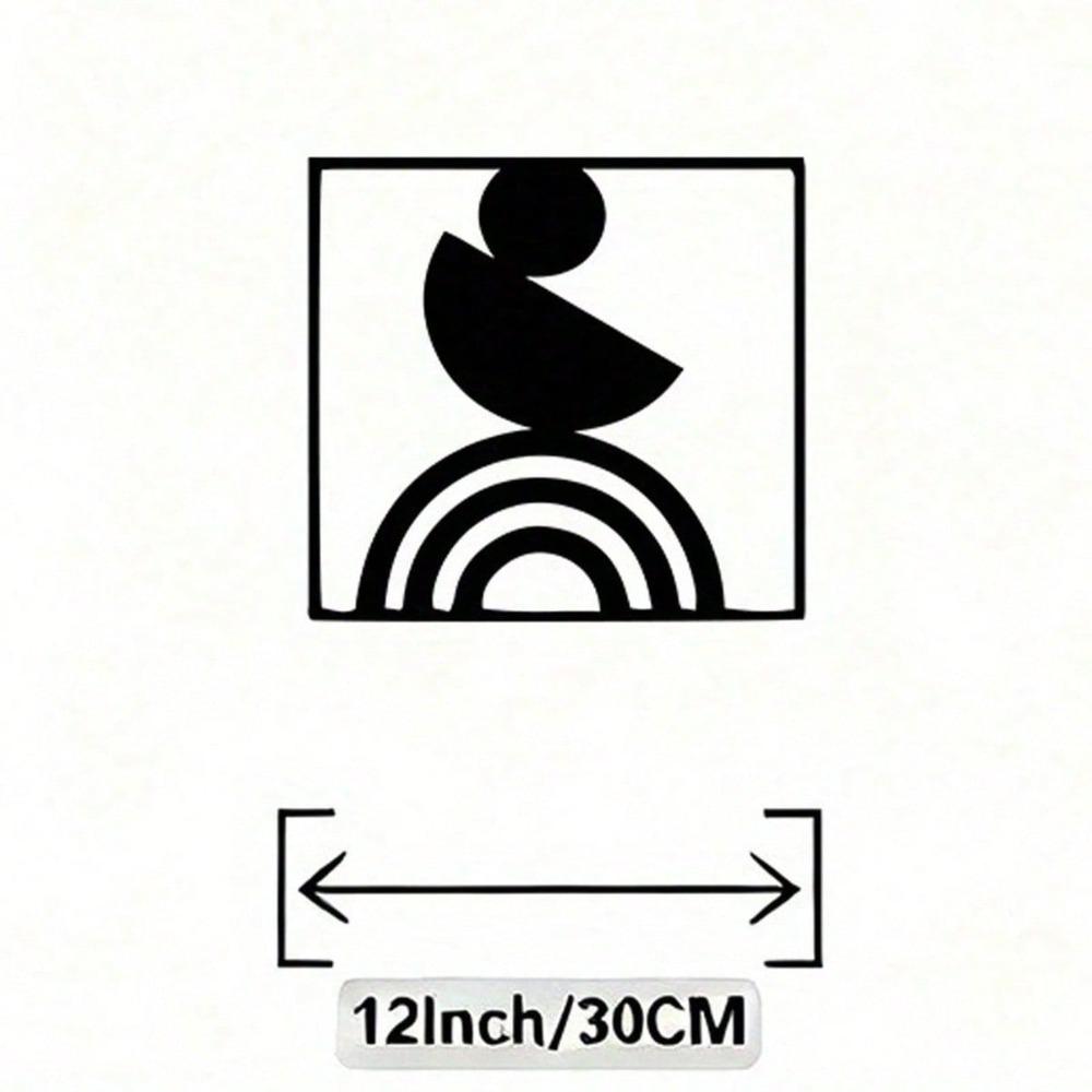 Modern Abstract Iron Wall Art Sculpture Industrial Minimalist Decor Indoor Outdoor Metal Geometric Wall Decor