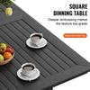 7 Pieces Patio Dining Set, Outdoor Rectangle Furniture Table and Chairs Set, All Weather Garden Furniture Table Sets, HIPS Patio Conversation Set, For