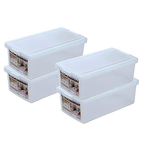 Comic Case, Multi-Storage Case, Box, Plastic Media Case (Set of 4, Clear)