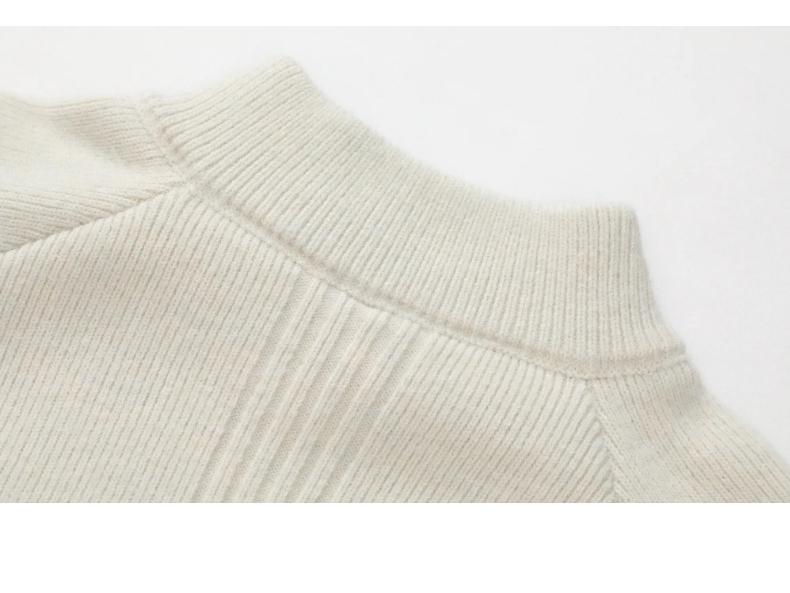 European Style Half-Zip Sweater, Men's Versatile Knitwear for Autumn/Winter, Old Money Look, High-End Business Attire.