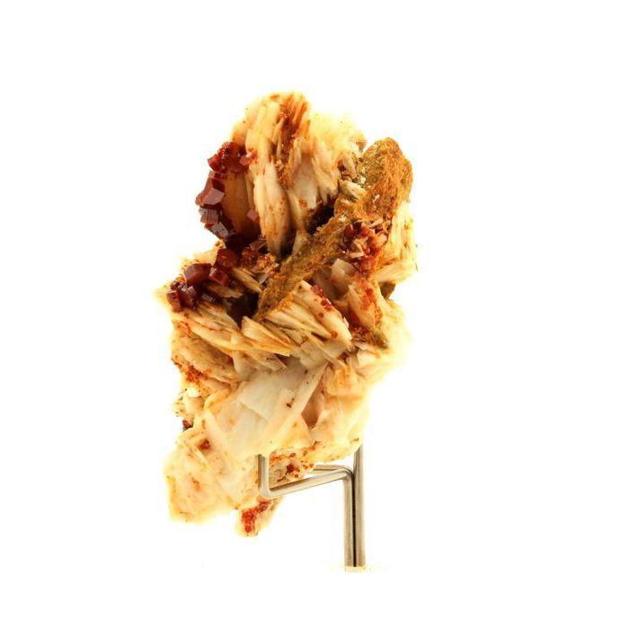 Pierres et Minéraux. Vanadinite + Baryte. 453.25 ct. Mibladen Mining District, Midelt, Maroc.