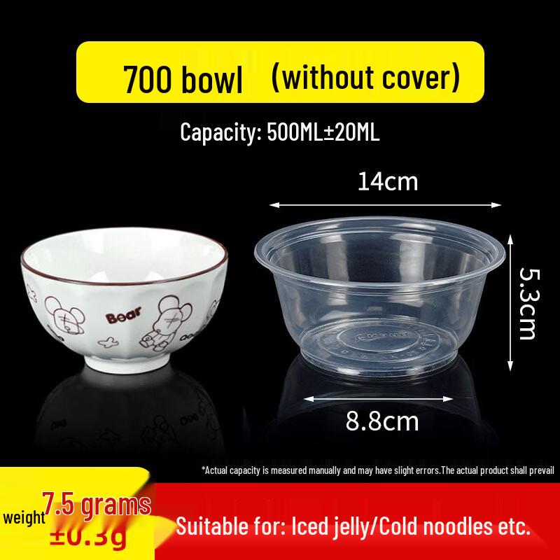 Thickened Corn Starch-Based Disposable Meal Bowls