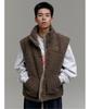 Sand Sound (Unisex) Fleece Oversized Vest Brown