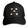 Flower Teapots and Green Tea Leaves Baseball Cap GentleUnisex Hat Summer Hat Golf Cap Western Hat Unisexs Luxury Womens