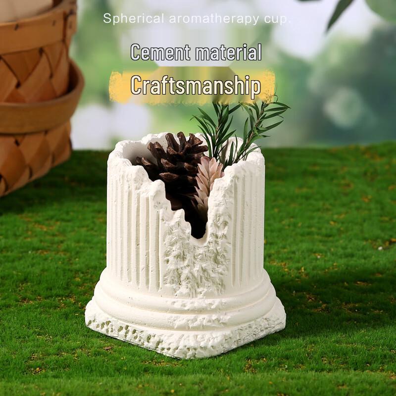 Miao Yi Jia Cement Roman Pillar Venus Candle Holder