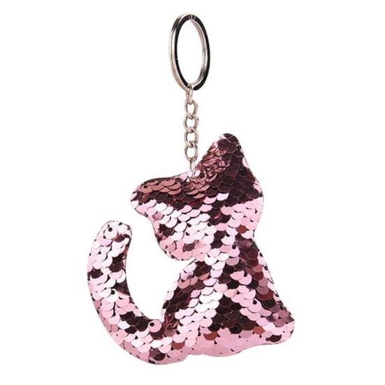 Roztomilý reflexní flitrový přívěsek s přívěskem na klíče s přívěskem na klíče jako dárek