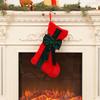 Christmas Stockings 18 Inch Large Fireplace Hanging Stockings with Bow for