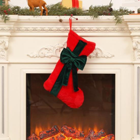 Christmas Stockings 18 Inch Large Fireplace Hanging Stockings with Bow for