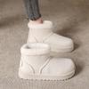 Fashion Women Ankle Snow Boots Suede Flats Platform Warm Winter Shoes 2025 Fashion New Casual Woman Sneakers Fur Cozy Zapatillas Mujer