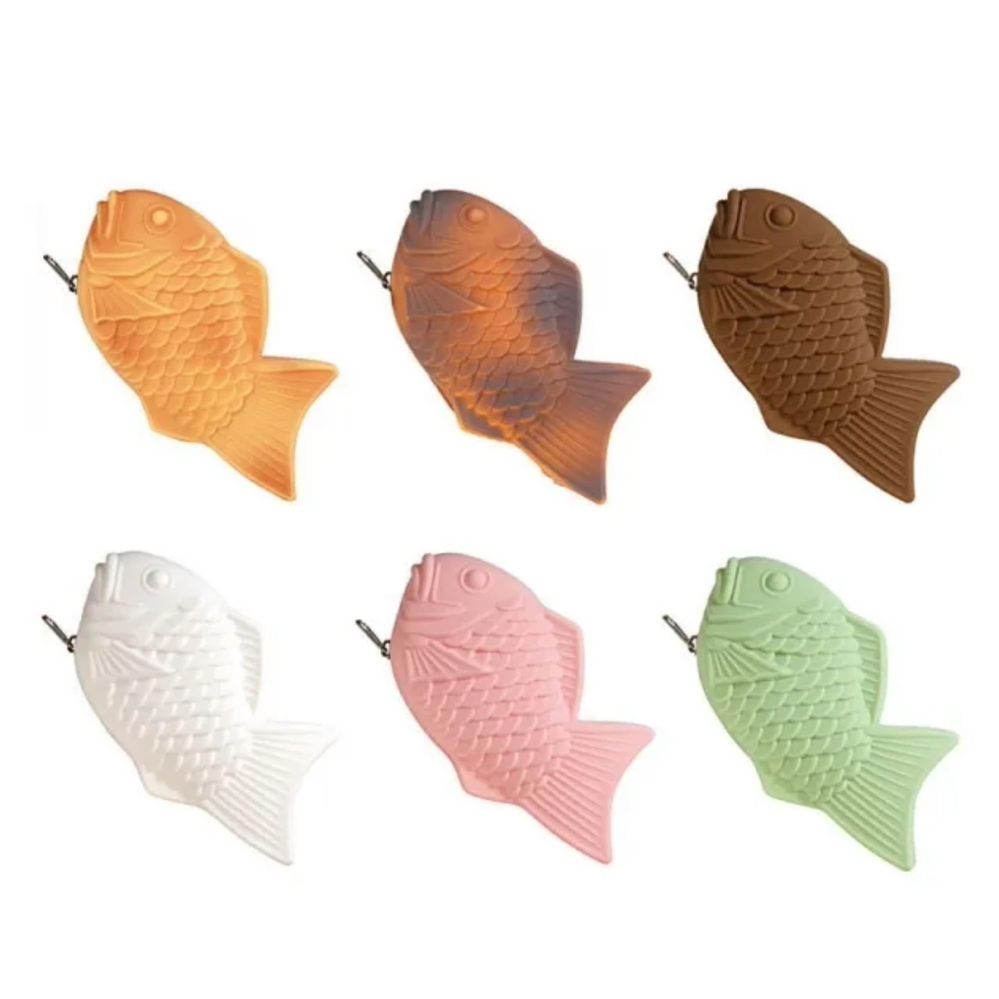 Силиконовый кошелек Qualia Taiyaki x Полный набор из 6 типов капсул (Игрушка Гачапон)