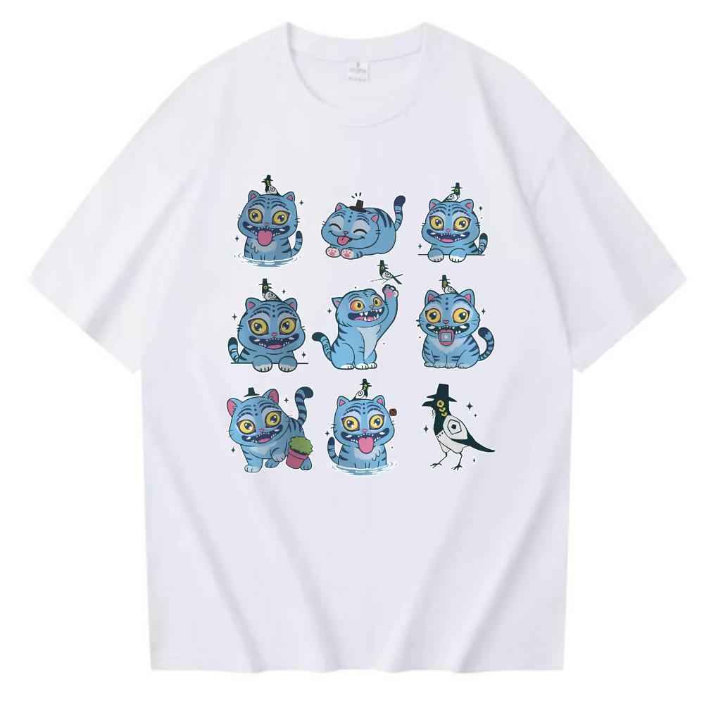 Fashion New Hot Sale Cute Kpop Demon Hunter Tiger Cotton Female T-shirt Harajuku O-neck Casual Women's Men T-Shirt Tops