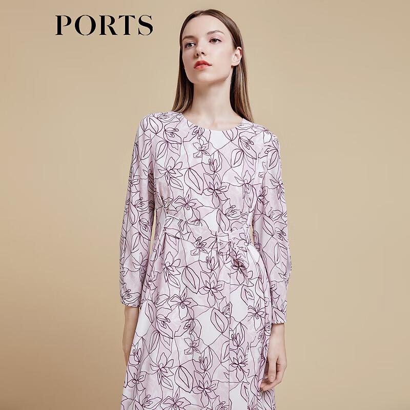 

PORTS Women s Long-Sleeve Mid-Length Printed Dress XL