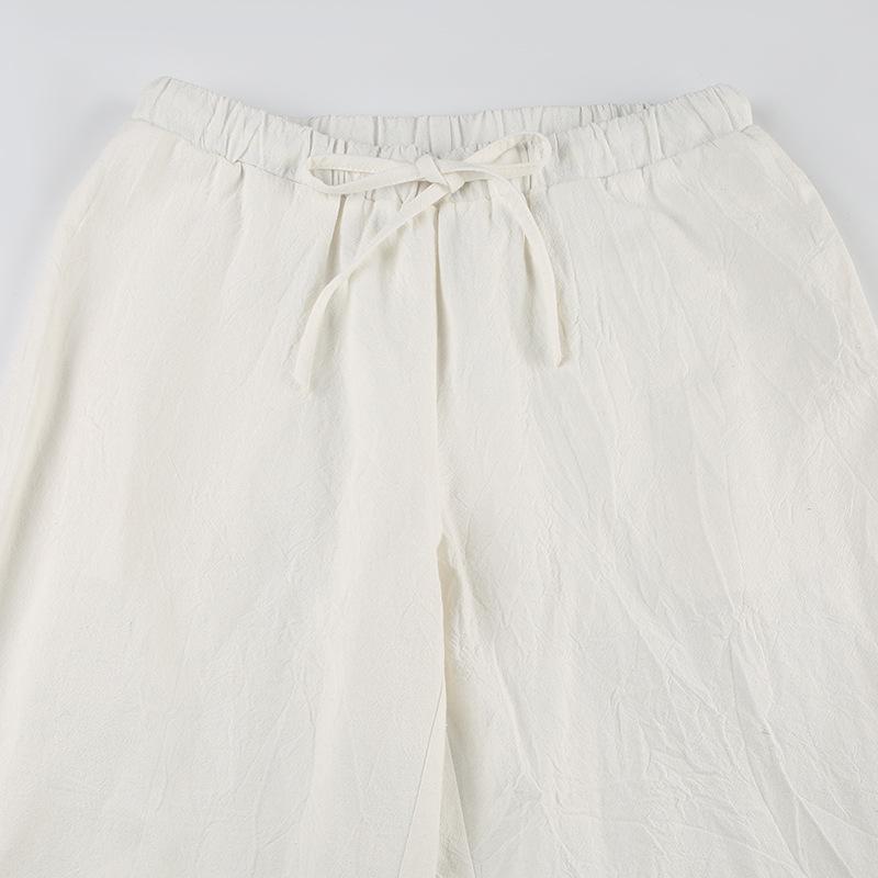 Clearance: Everyday Casual Drawstring Straight-Leg Pants