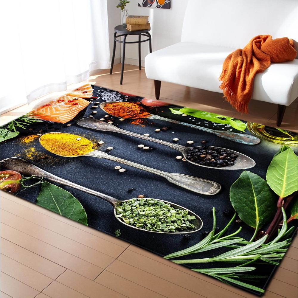 Tableware Household Door Mat Kitchen Absorbent Floor Mat Bathroom Floor Mat Bedroom Living Room Non-Slip Large Carpet