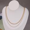 Stainless Steel Multi Layer Necklaces For Women Fashion Cuban Chain Choker Necklace Waterproof Jewelry Christmas Party Gift
