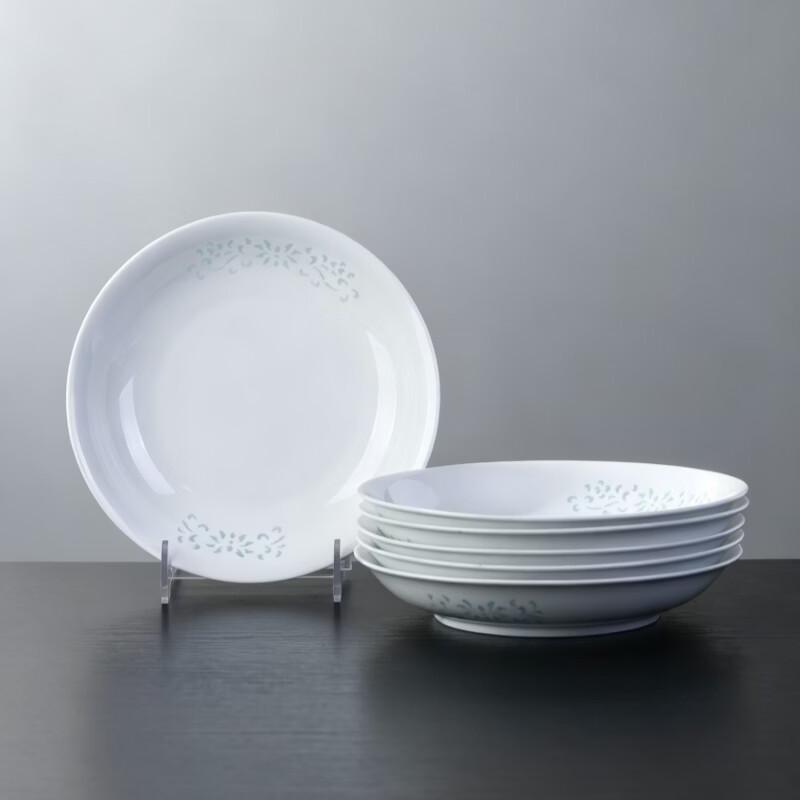 Jingdezhen Underglaze Ceramic 8-inch Dinner Plates - 6 Pack