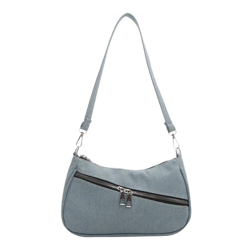 Summer Washed Denim Underarm Bag Texture Bag 2025 New Fashion Women's Bag Shoulder Bag Handbag