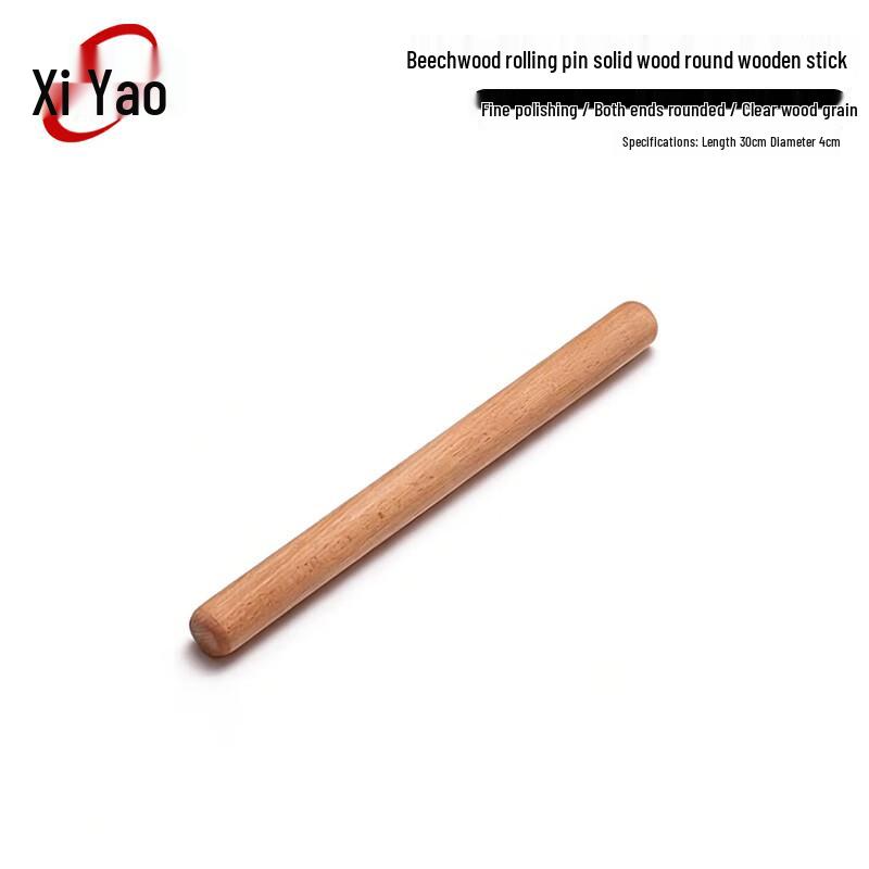 Beechwood Solid Wood Rolling Pin