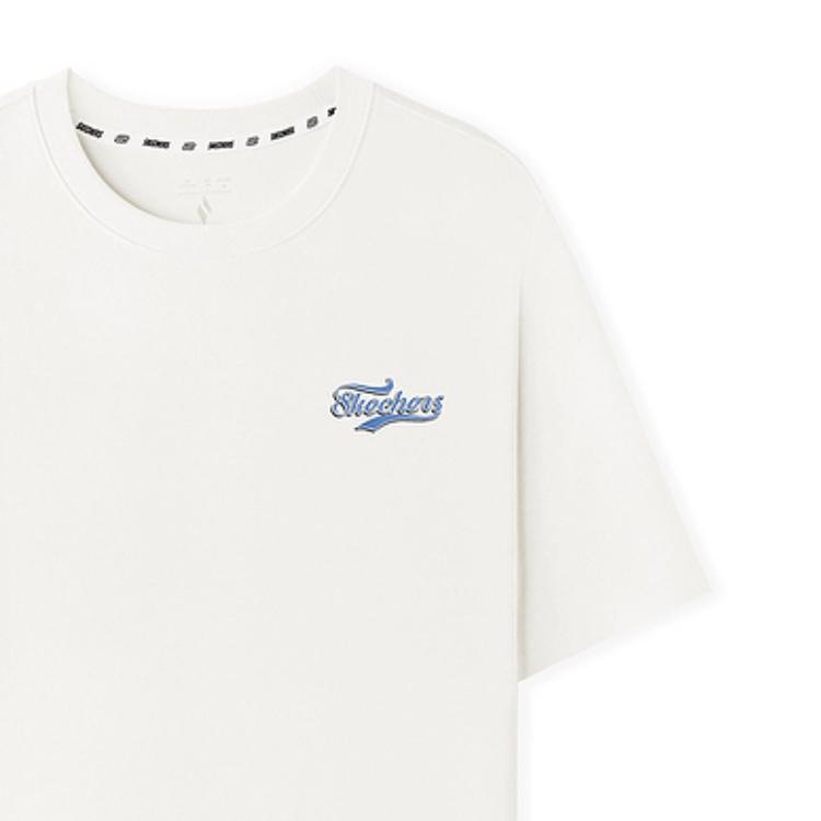 Skechers Sports Alliance Series Fashion Casual Classic Comfortable Short Sleeve T-Shirt Unisex Tops L225U199-0074