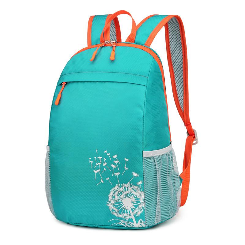 Foldable Dandelion Pattern Portable Childrens Schoolbag Backpack Travel Bag